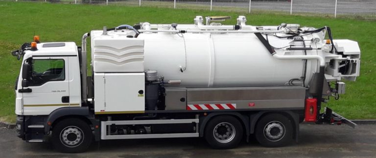 Camion hydrocureur haute pression